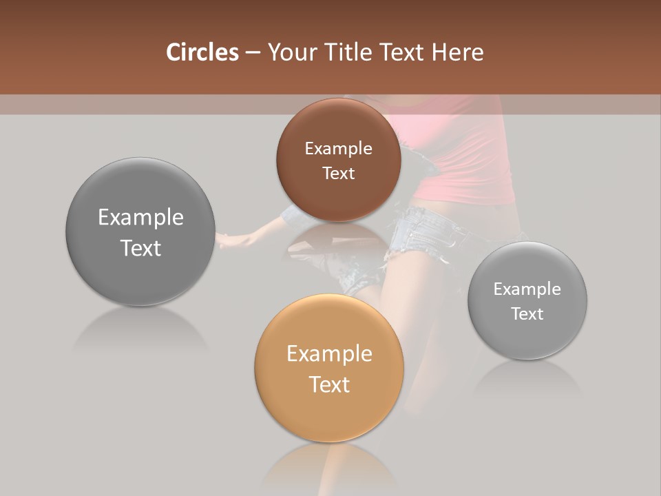 A Woman Dancing In The Air With Her Arms Outstretched PowerPoint Template