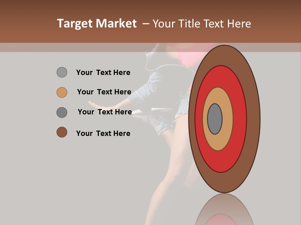 A Woman Dancing In The Air With Her Arms Outstretched PowerPoint Template