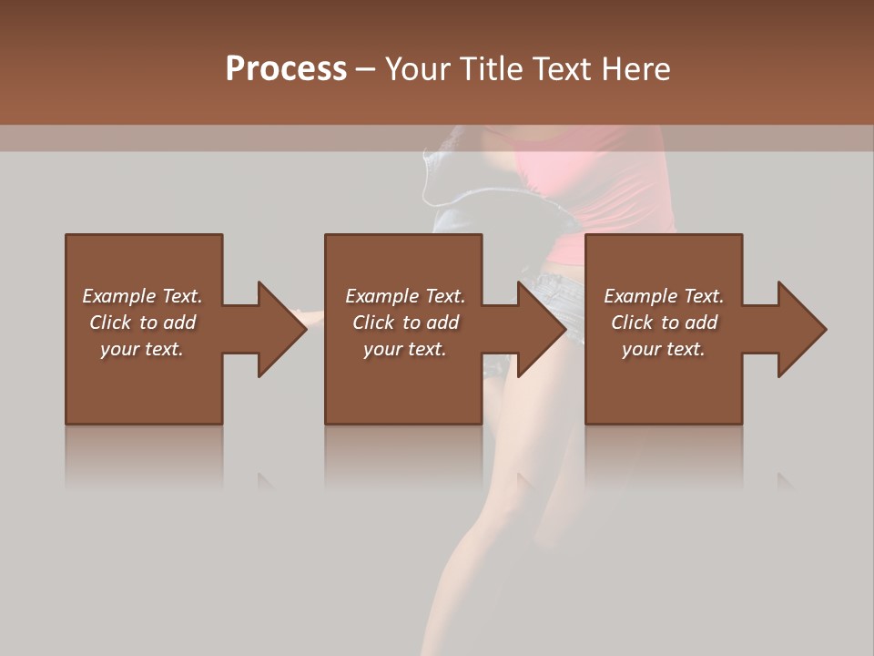 A Woman Dancing In The Air With Her Arms Outstretched PowerPoint Template