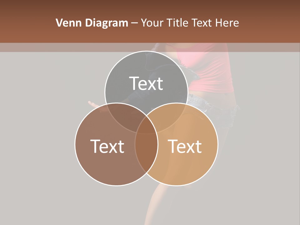 A Woman Dancing In The Air With Her Arms Outstretched PowerPoint Template