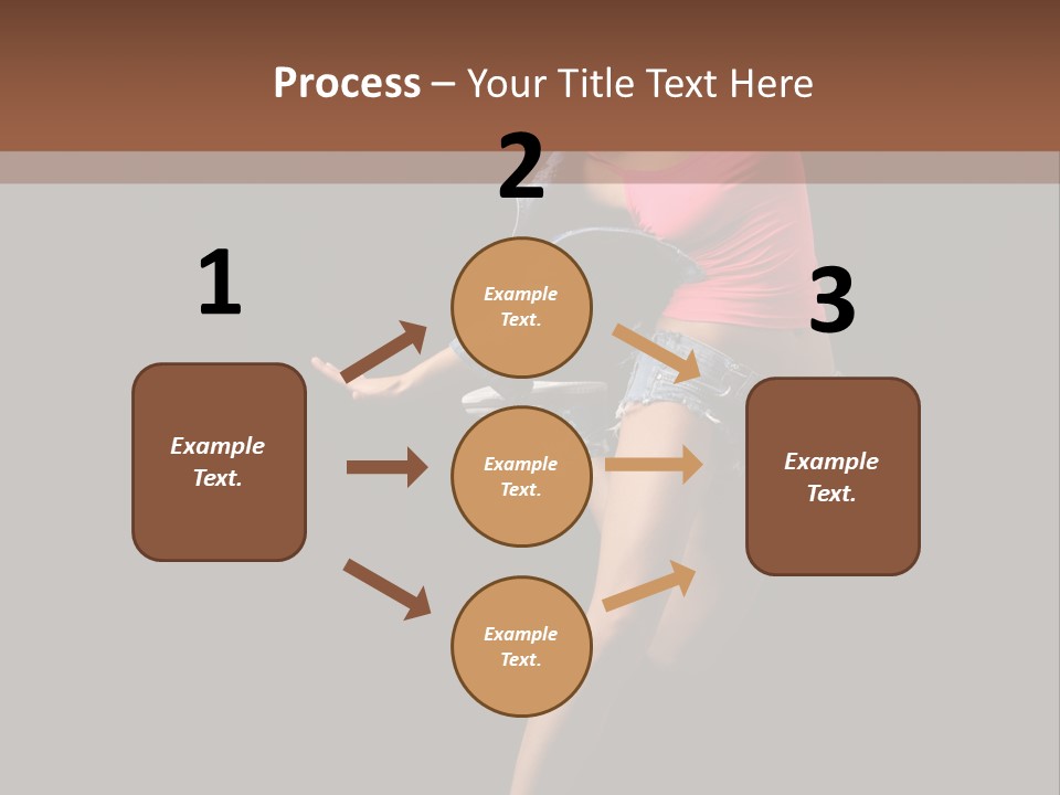 A Woman Dancing In The Air With Her Arms Outstretched PowerPoint Template