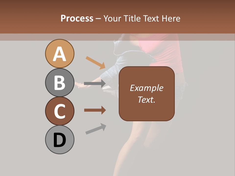 A Woman Dancing In The Air With Her Arms Outstretched PowerPoint Template