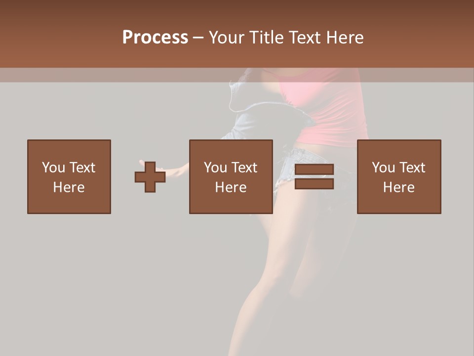 A Woman Dancing In The Air With Her Arms Outstretched PowerPoint Template