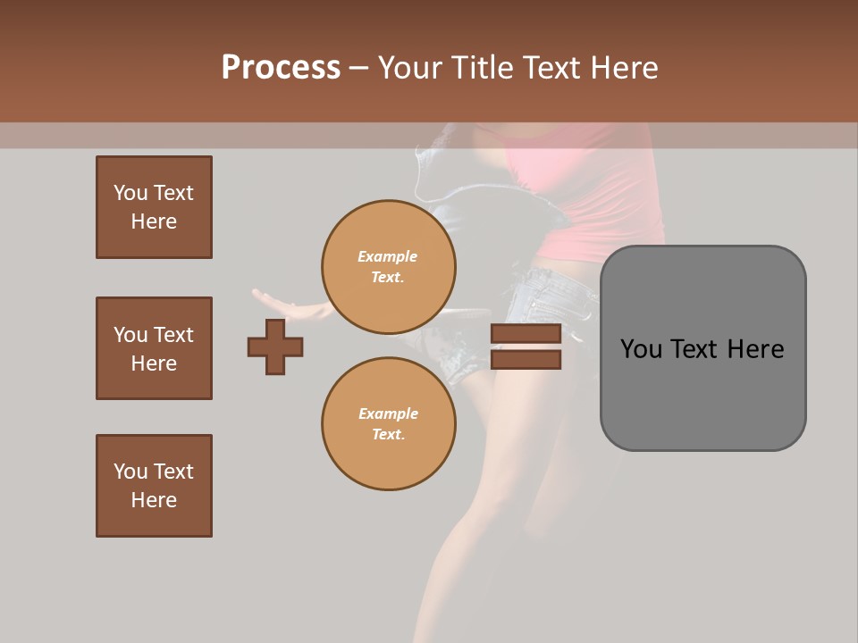 A Woman Dancing In The Air With Her Arms Outstretched PowerPoint Template