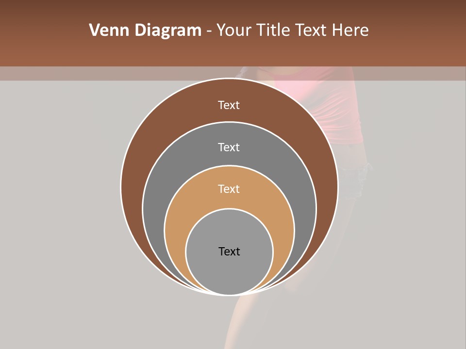 A Woman Dancing In The Air With Her Arms Outstretched PowerPoint Template