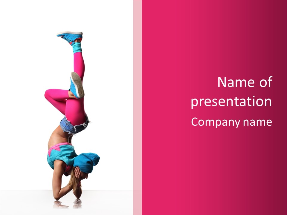 Fitness Exercise Dancer PowerPoint Template