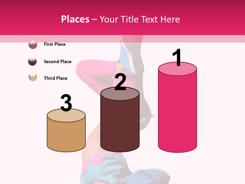 Fitness Exercise Dancer PowerPoint Template