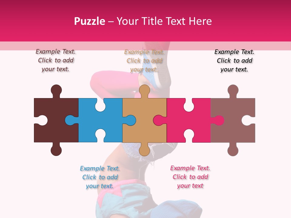 Fitness Exercise Dancer PowerPoint Template