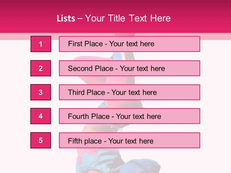 Fitness Exercise Dancer PowerPoint Template