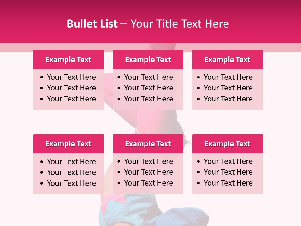 Fitness Exercise Dancer PowerPoint Template