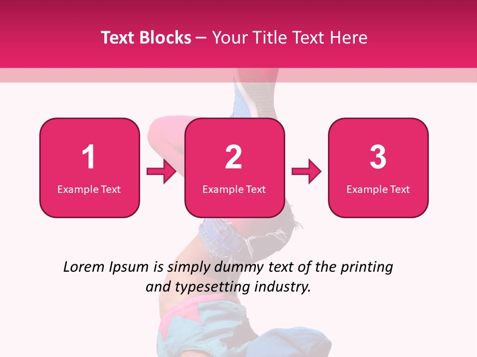 Fitness Exercise Dancer PowerPoint Template