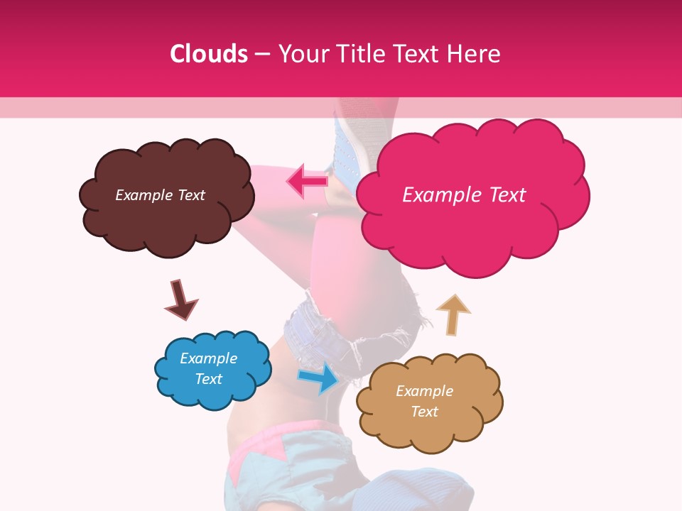 Fitness Exercise Dancer PowerPoint Template