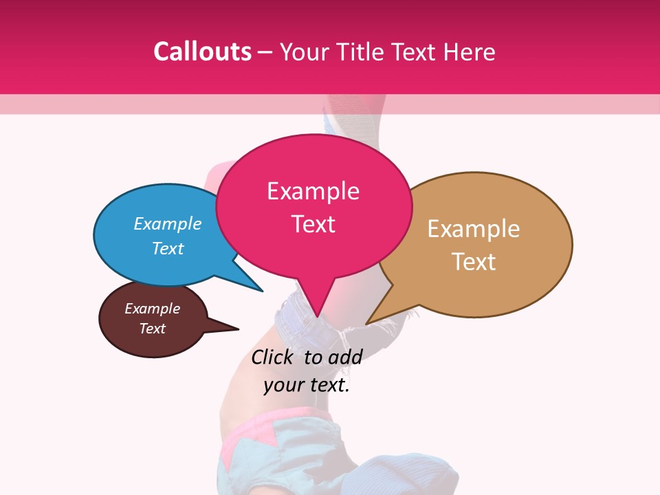 Fitness Exercise Dancer PowerPoint Template