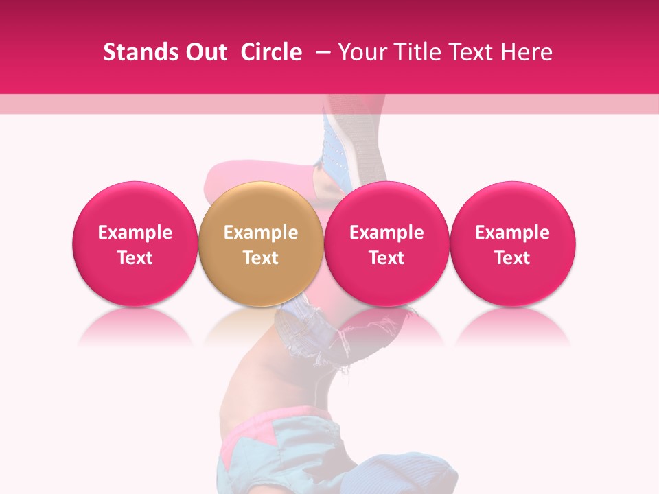 Fitness Exercise Dancer PowerPoint Template