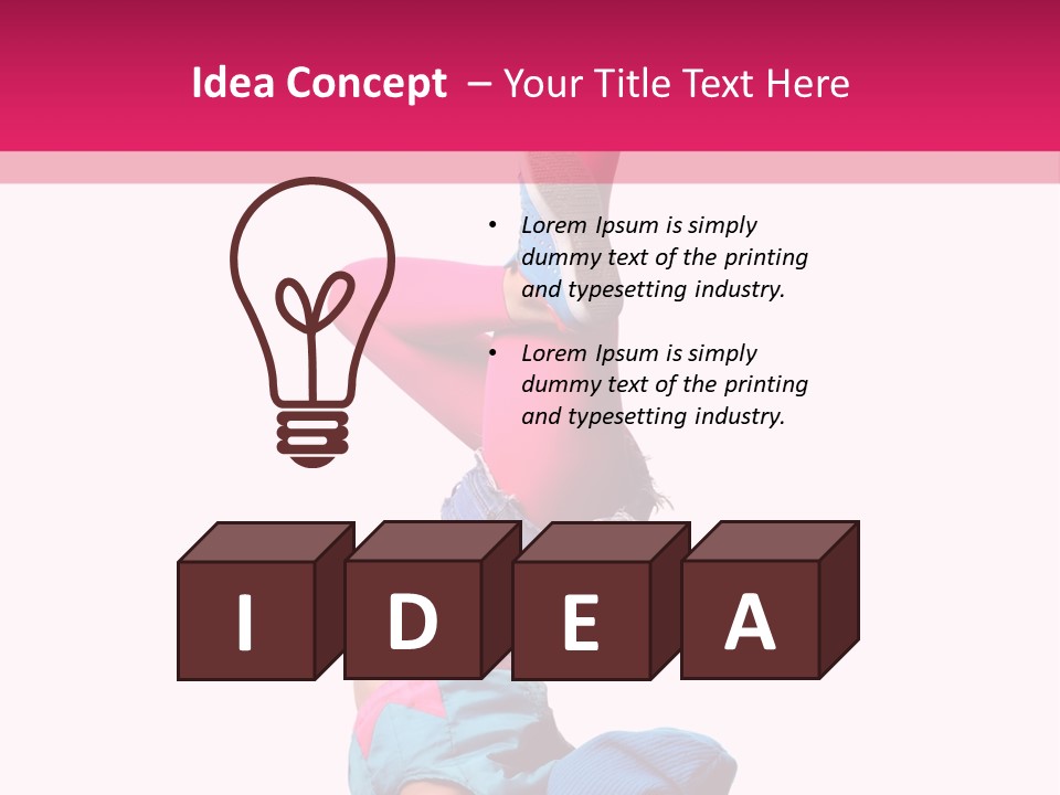 Fitness Exercise Dancer PowerPoint Template