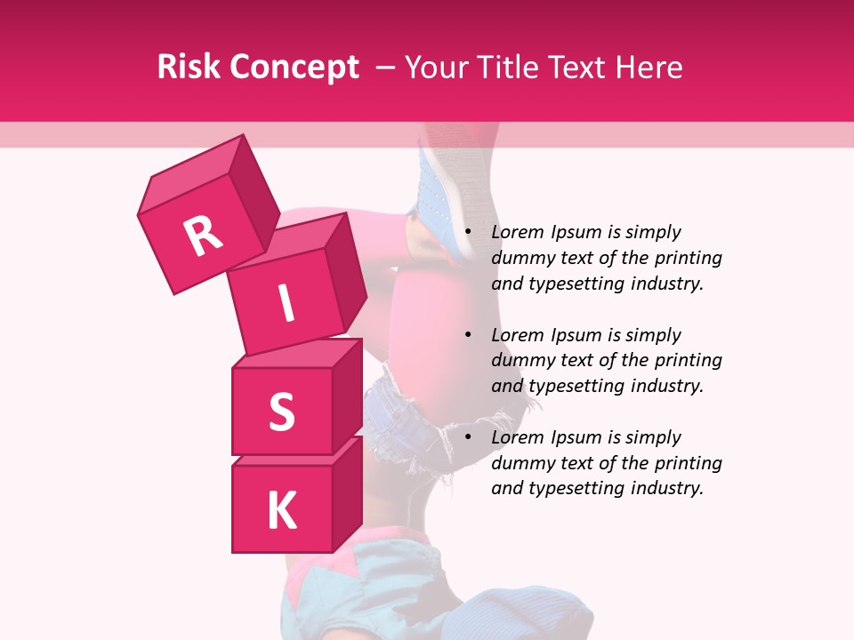 Fitness Exercise Dancer PowerPoint Template