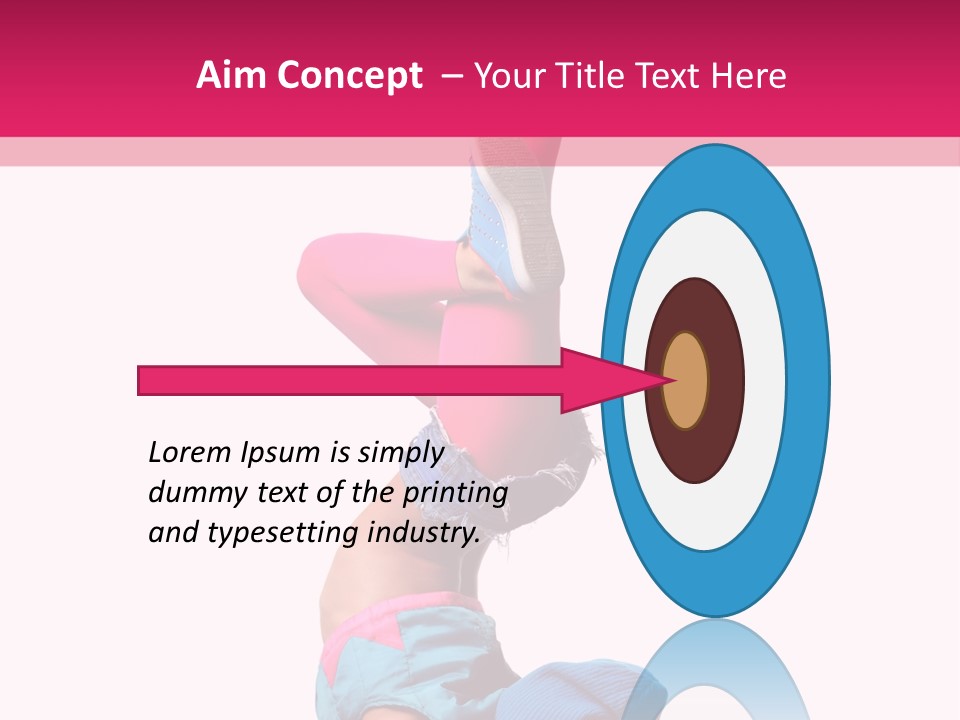 Fitness Exercise Dancer PowerPoint Template