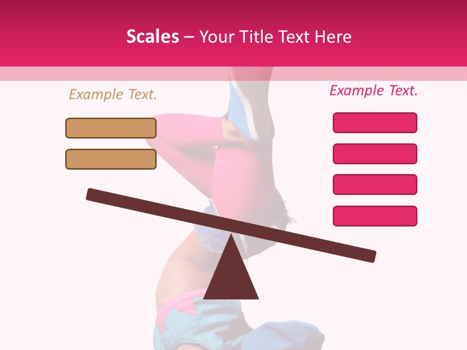 Fitness Exercise Dancer PowerPoint Template