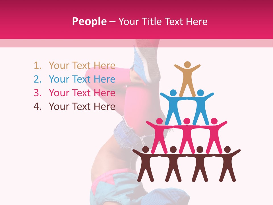 Fitness Exercise Dancer PowerPoint Template