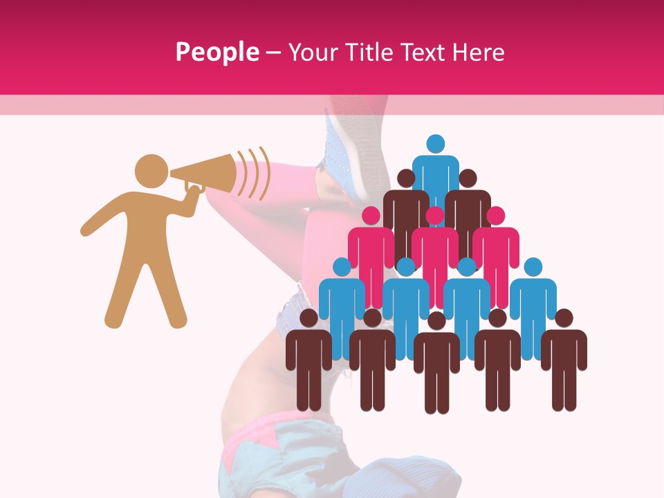 Fitness Exercise Dancer PowerPoint Template