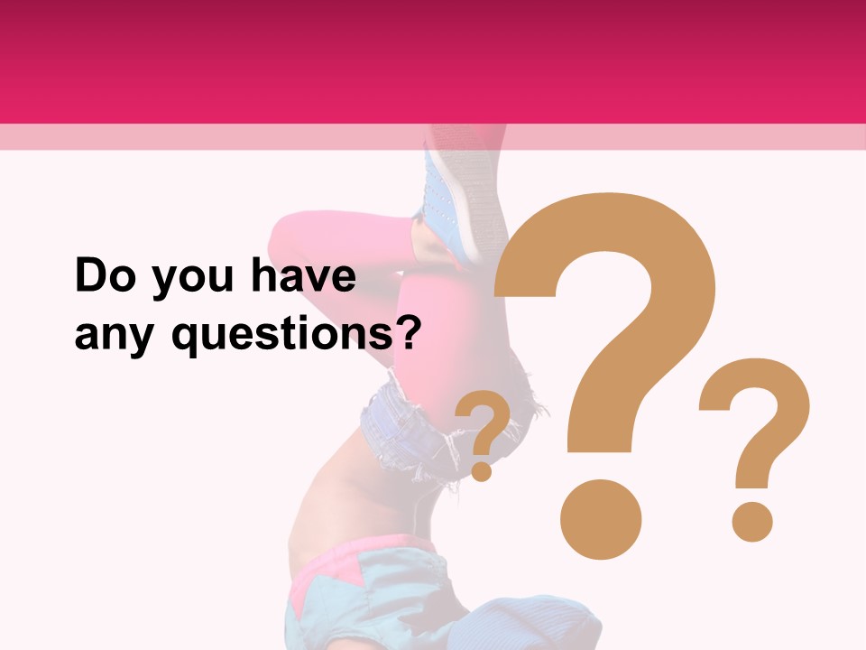 Fitness Exercise Dancer PowerPoint Template