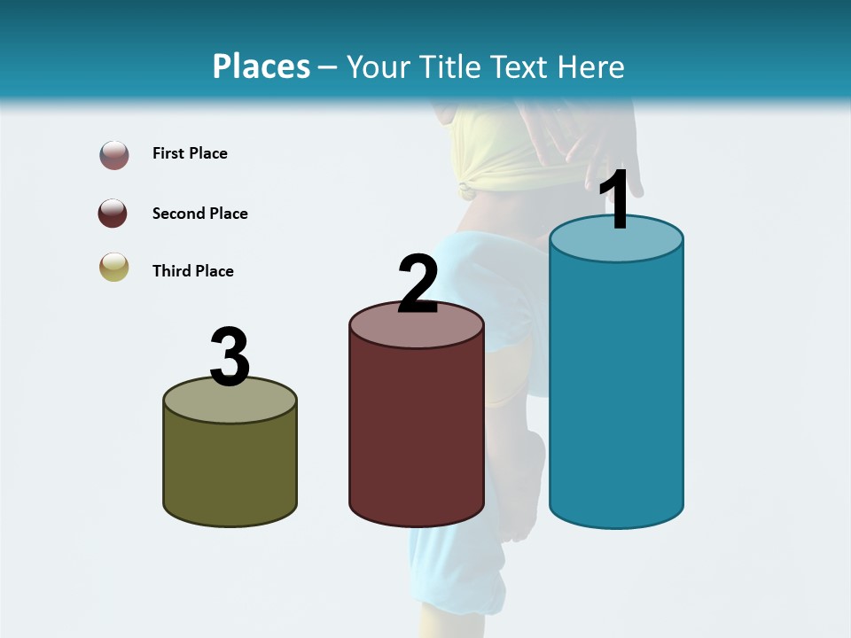 Posing Woman Style PowerPoint Template