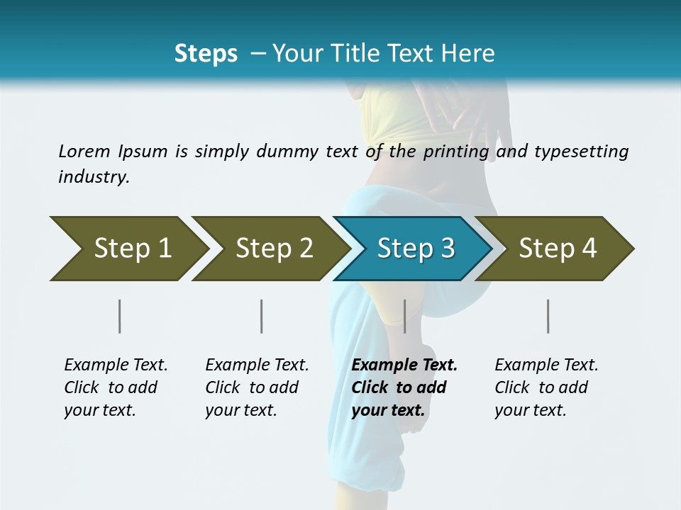 Posing Woman Style PowerPoint Template