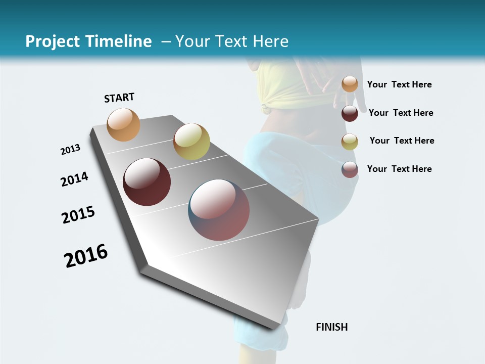 Posing Woman Style PowerPoint Template