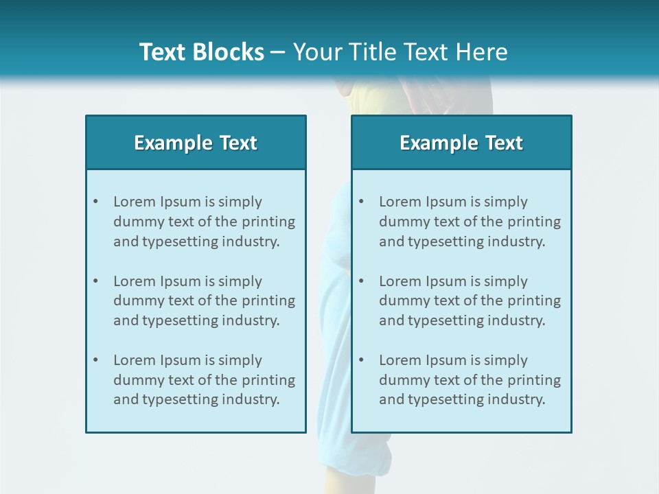 Posing Woman Style PowerPoint Template