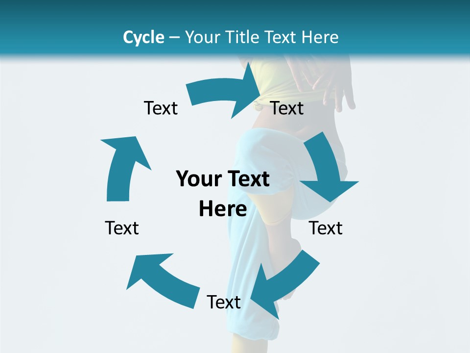 Posing Woman Style PowerPoint Template