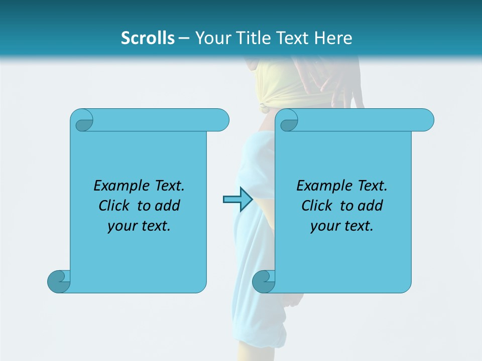 Posing Woman Style PowerPoint Template
