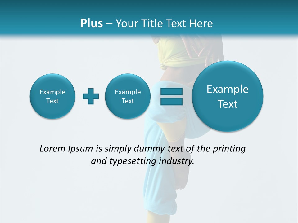 Posing Woman Style PowerPoint Template