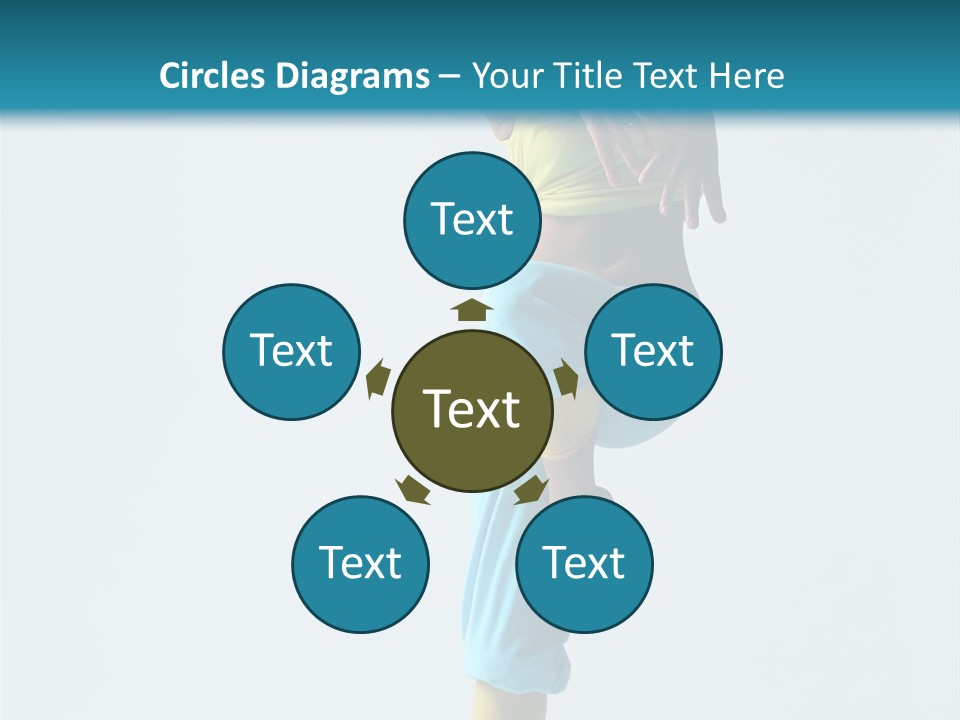 Posing Woman Style PowerPoint Template