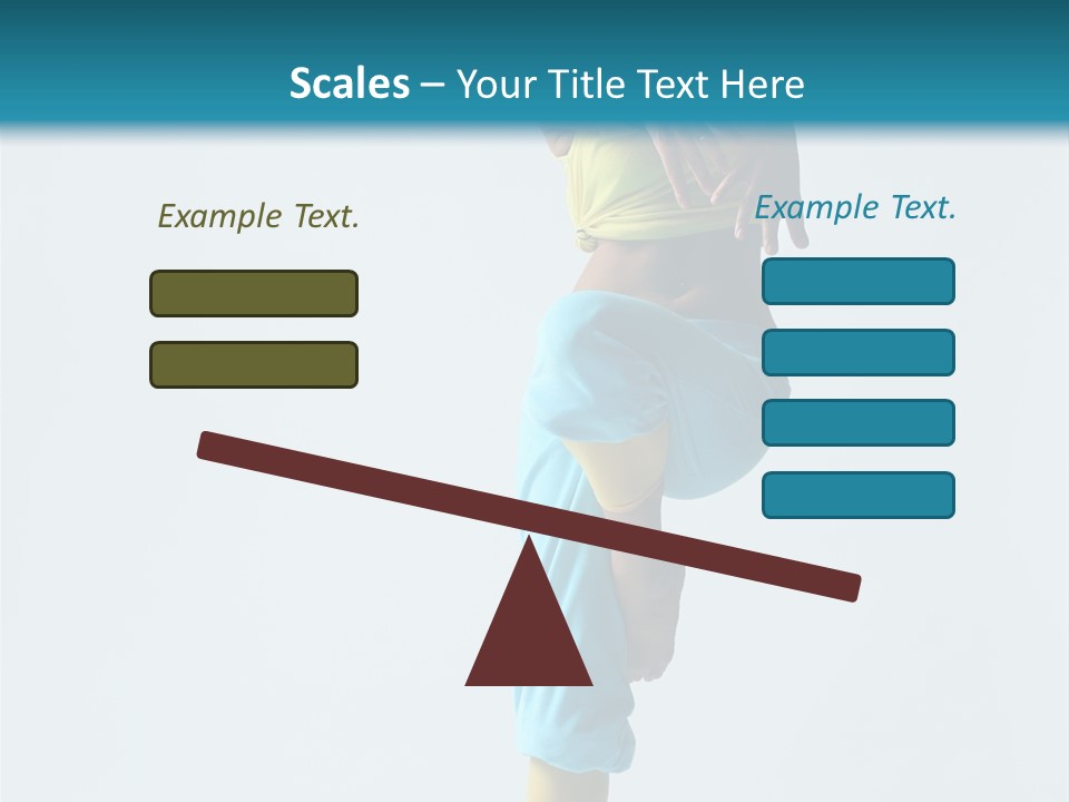 Posing Woman Style PowerPoint Template