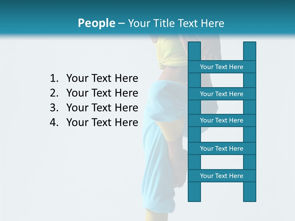 Posing Woman Style PowerPoint Template