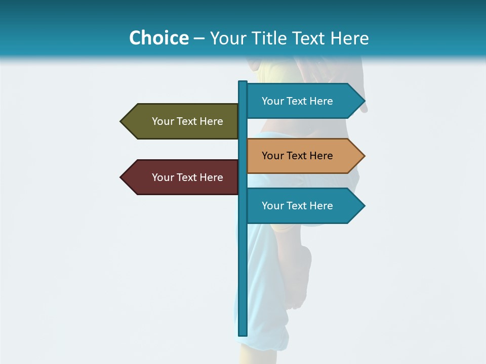 Posing Woman Style PowerPoint Template