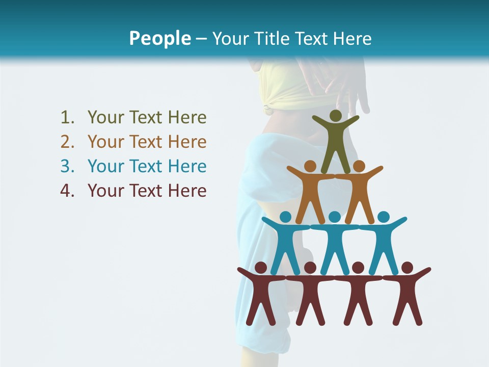 Posing Woman Style PowerPoint Template