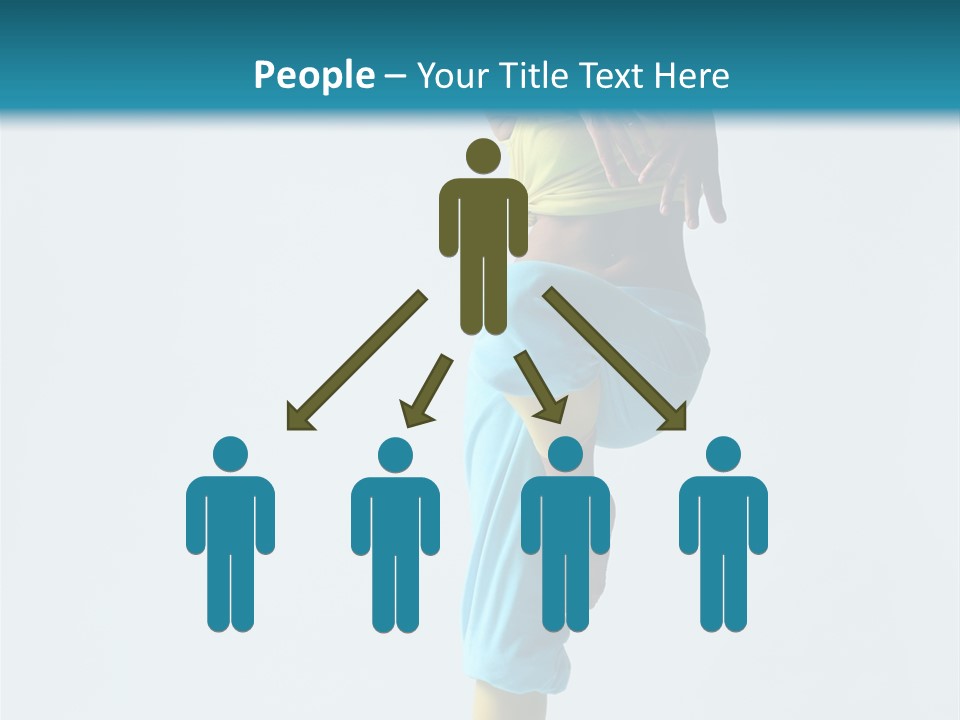 Posing Woman Style PowerPoint Template