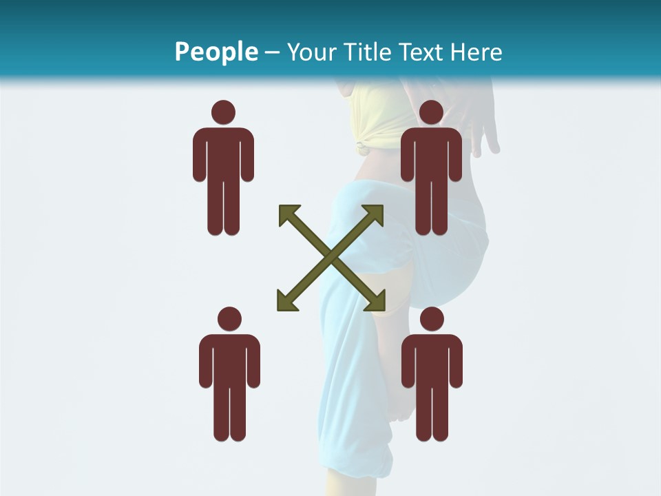 Posing Woman Style PowerPoint Template