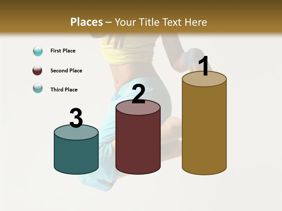 Female Girl Active PowerPoint Template