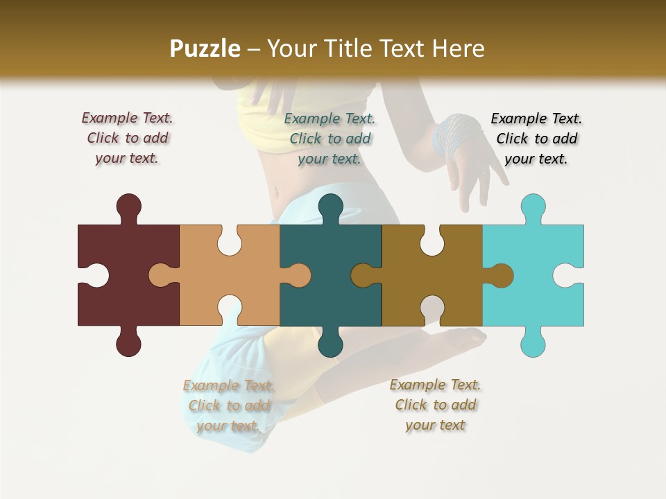 Female Girl Active PowerPoint Template