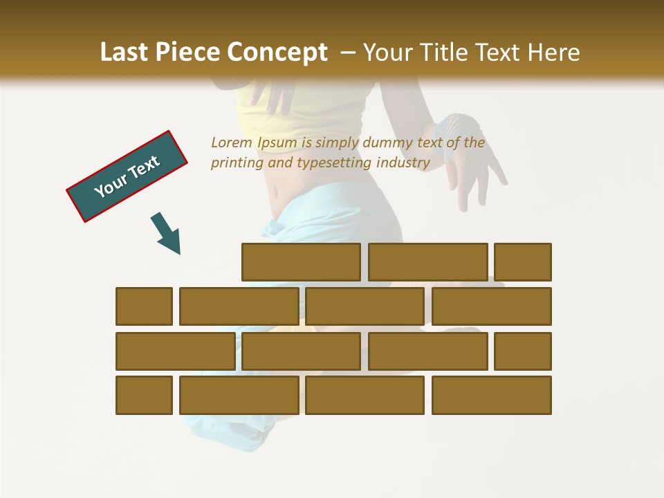 Female Girl Active PowerPoint Template