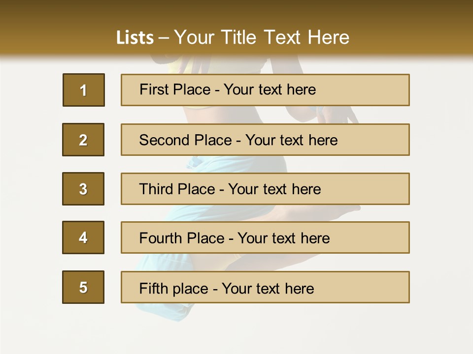 Female Girl Active PowerPoint Template