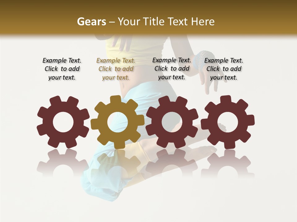 Female Girl Active PowerPoint Template