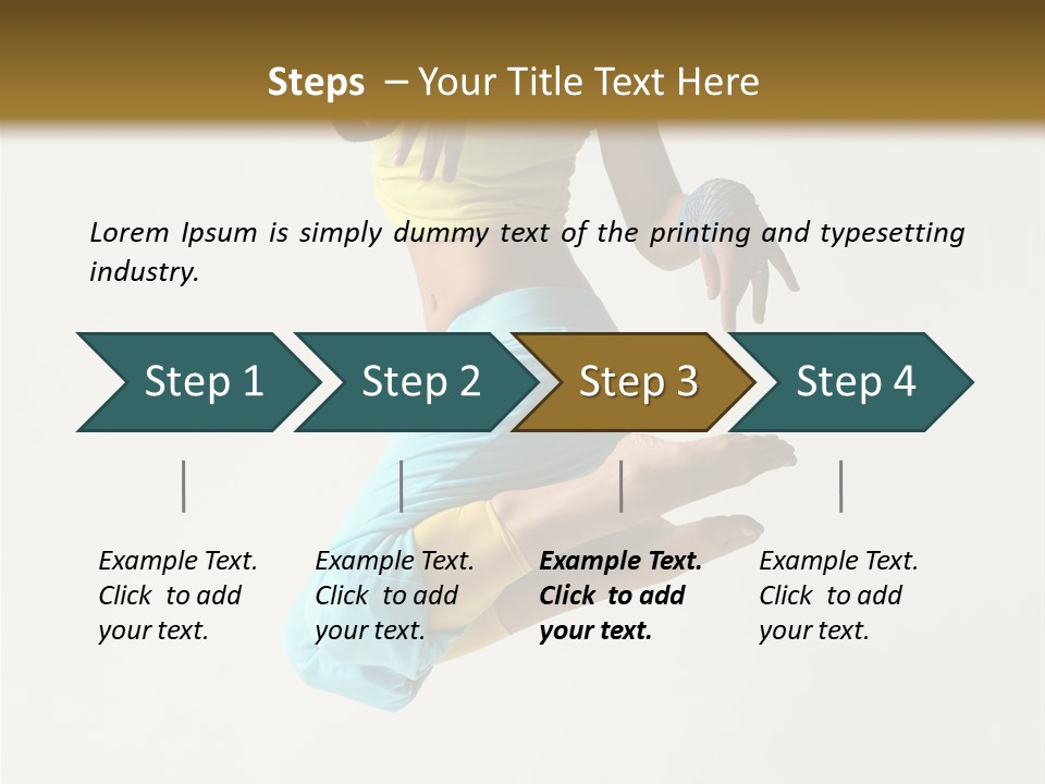 Female Girl Active PowerPoint Template