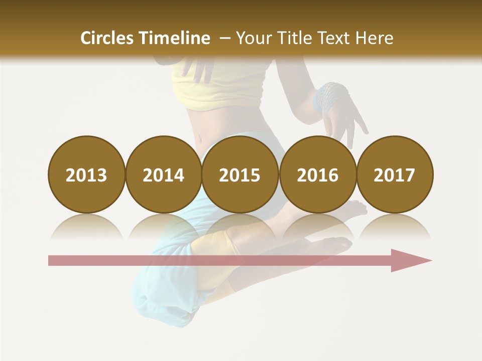 Female Girl Active PowerPoint Template