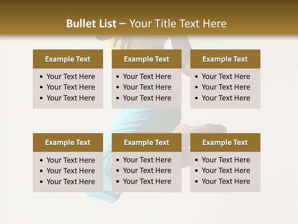 Female Girl Active PowerPoint Template