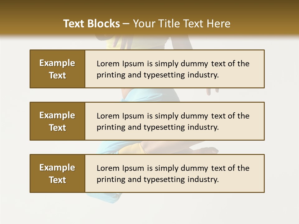 Female Girl Active PowerPoint Template