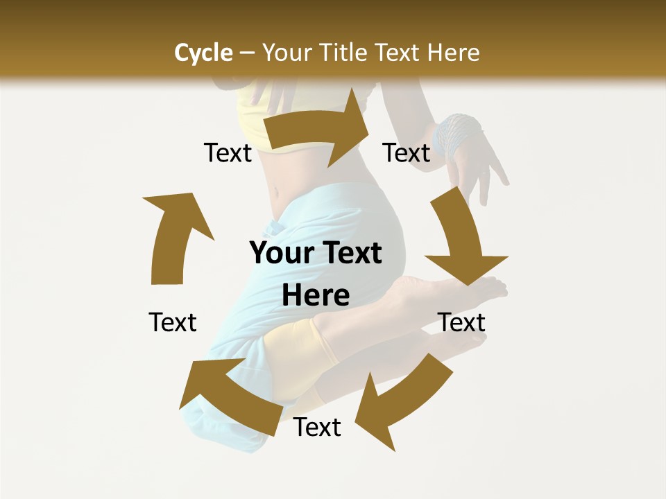 Female Girl Active PowerPoint Template