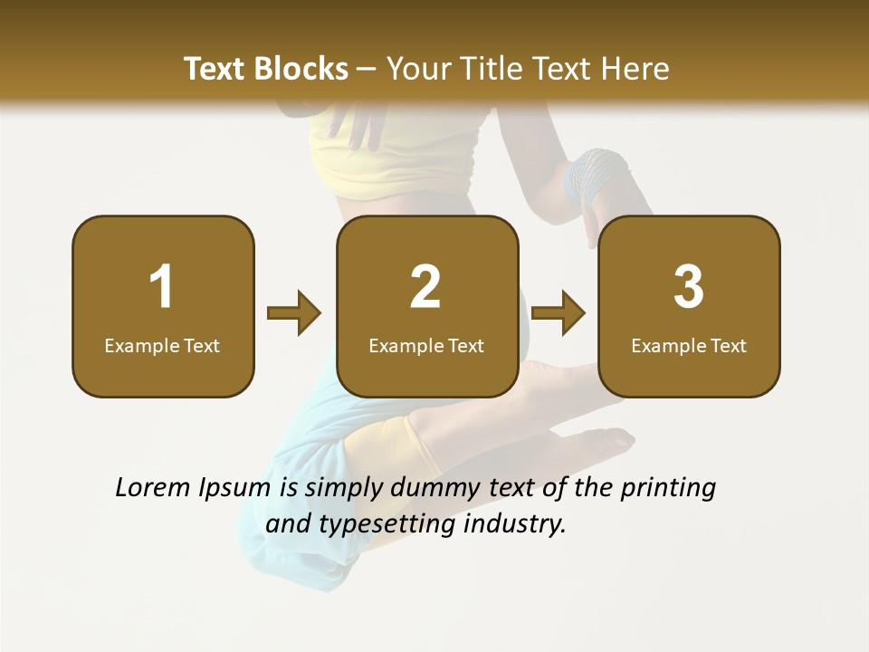 Female Girl Active PowerPoint Template